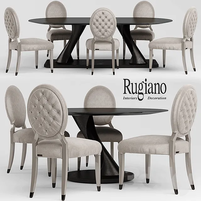 FURNITURE – TABLE AND CHAIRS 3D MODELS – 179