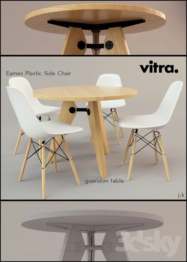 FURNITURE – TABLE AND CHAIRS 3D MODELS – 199