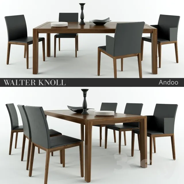 FURNITURE – TABLE AND CHAIRS 3D MODELS – 261