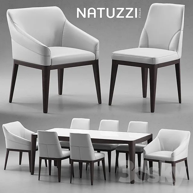 FURNITURE – TABLE AND CHAIRS 3D MODELS – 274