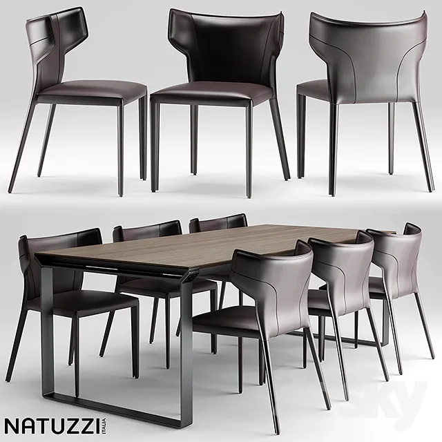 FURNITURE – TABLE AND CHAIRS 3D MODELS – 275