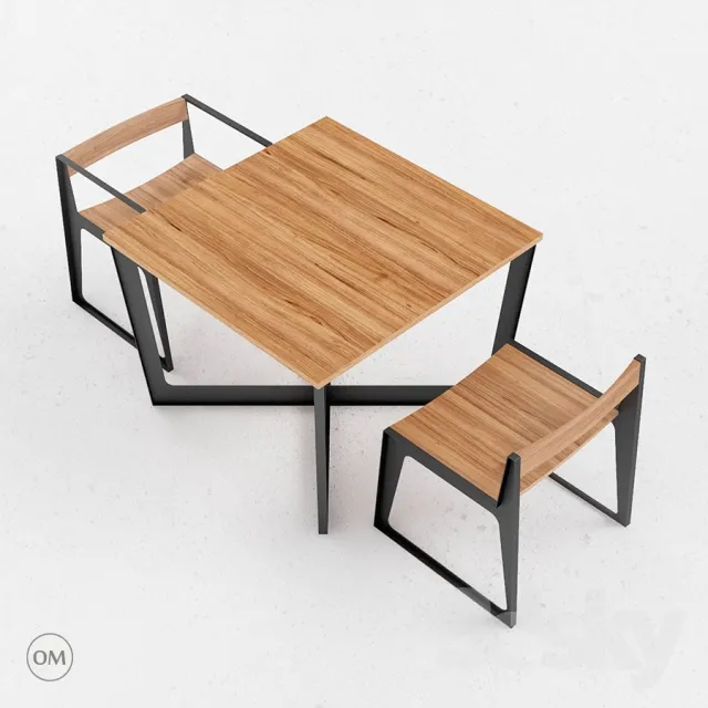 FURNITURE – TABLE AND CHAIRS 3D MODELS – 319