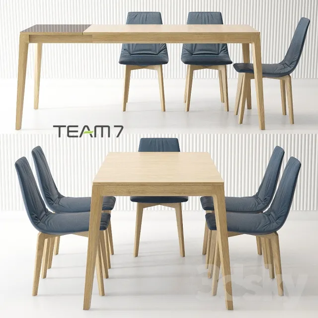 FURNITURE – TABLE AND CHAIRS 3D MODELS – 336