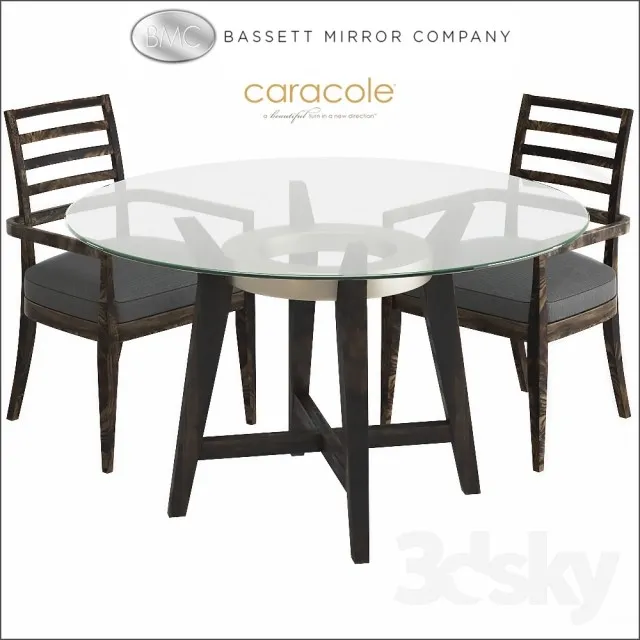 FURNITURE – TABLE AND CHAIRS 3D MODELS – 356