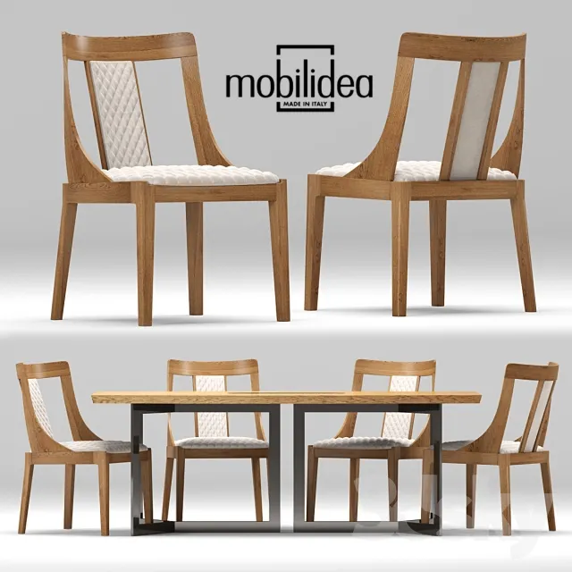 FURNITURE – TABLE AND CHAIRS 3D MODELS – 360