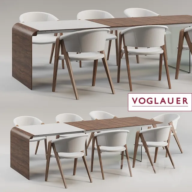 FURNITURE – TABLE AND CHAIRS 3D MODELS – 399