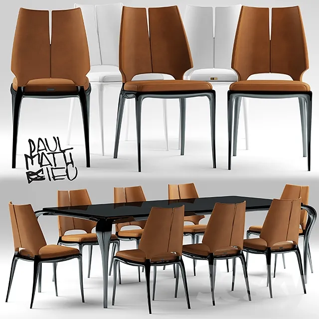 FURNITURE – TABLE AND CHAIRS 3D MODELS – 423