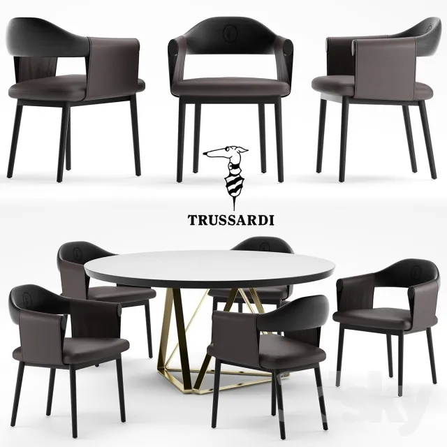 FURNITURE – TABLE AND CHAIRS 3D MODELS – 459