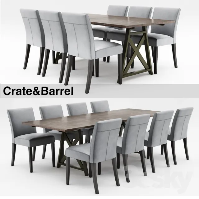 FURNITURE – TABLE AND CHAIRS 3D MODELS – 460