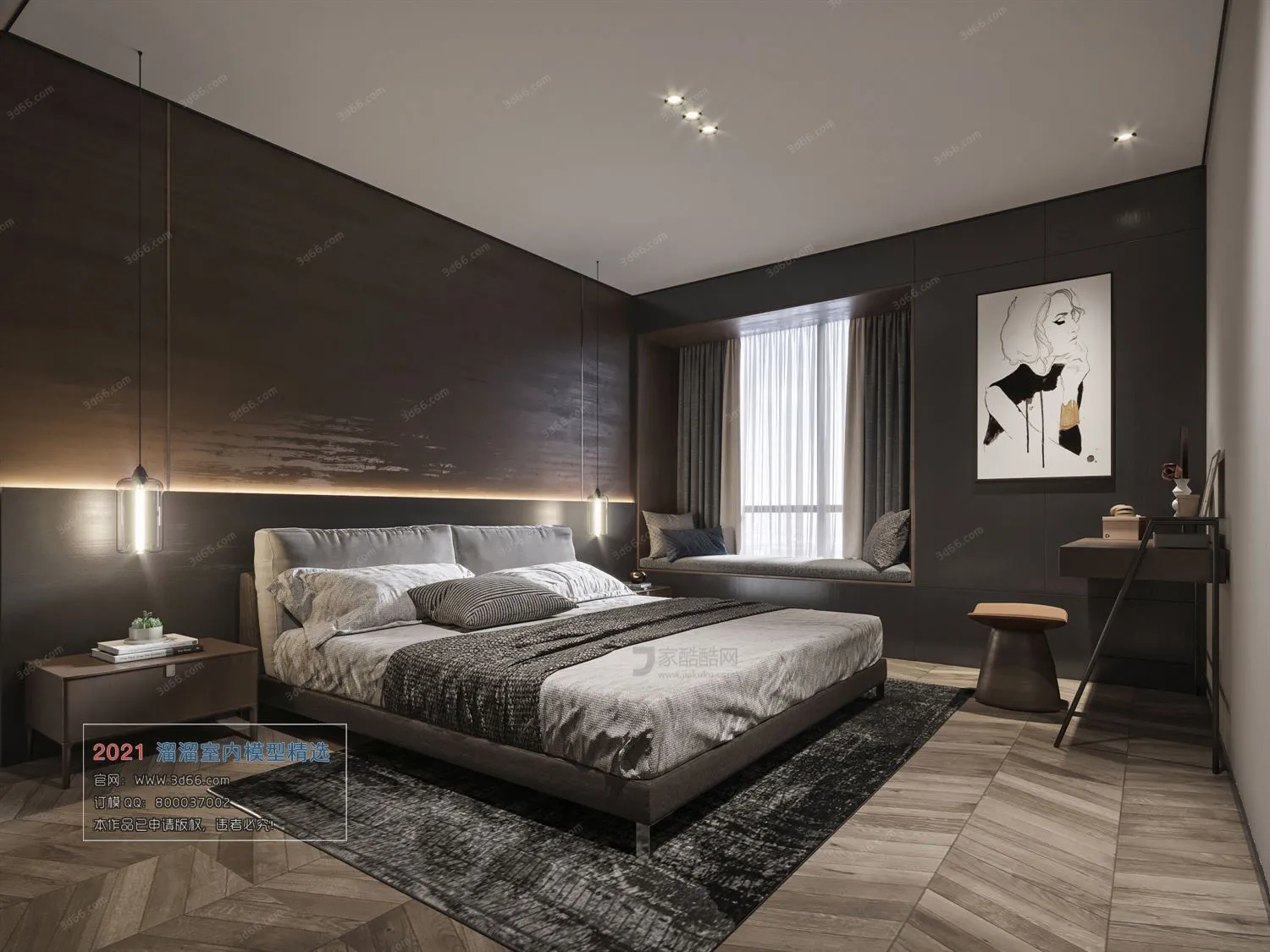 BEDROOM – A048-Modern style-Corona model