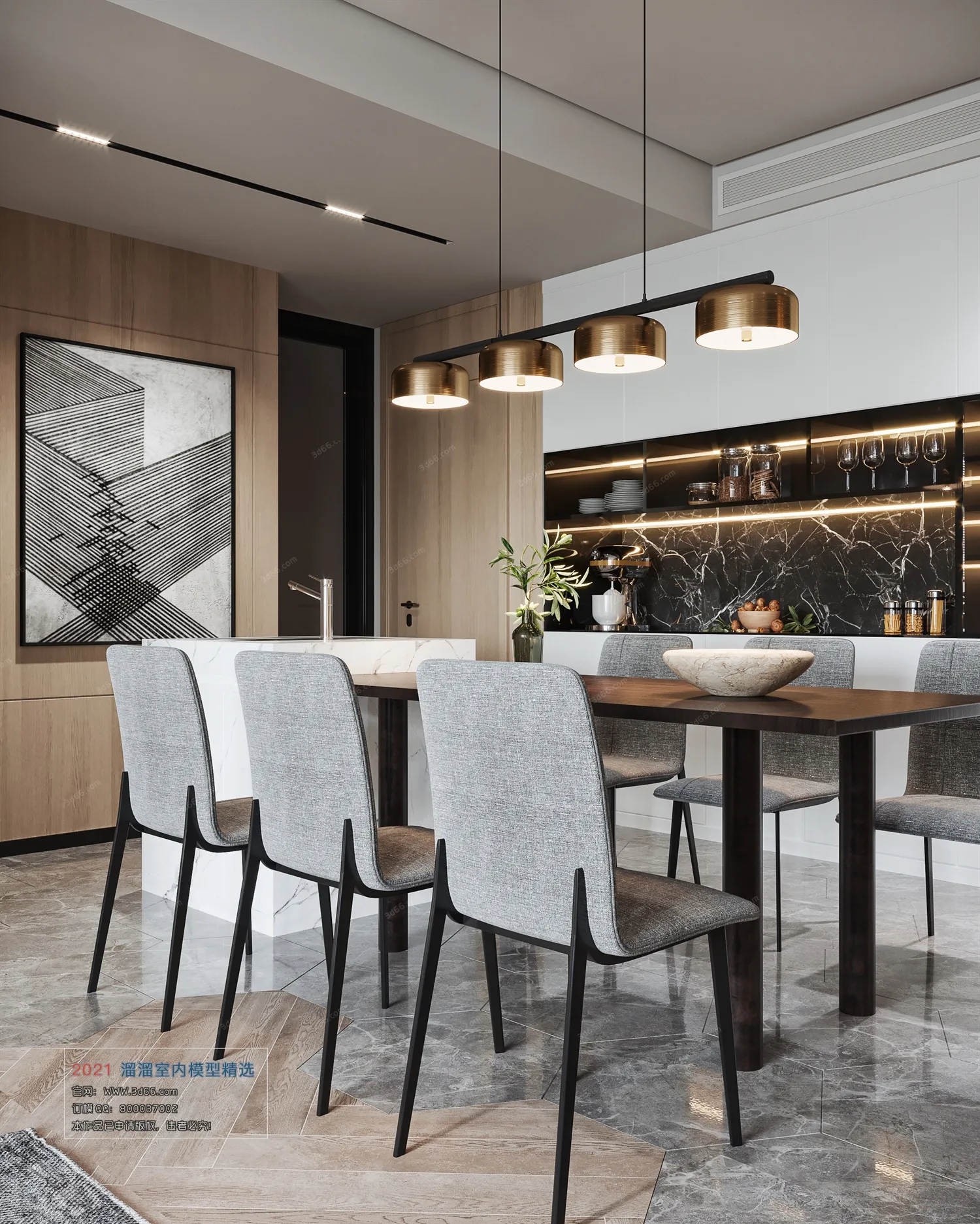 DINING, KITCHEN – A015-Modern style-Corona model