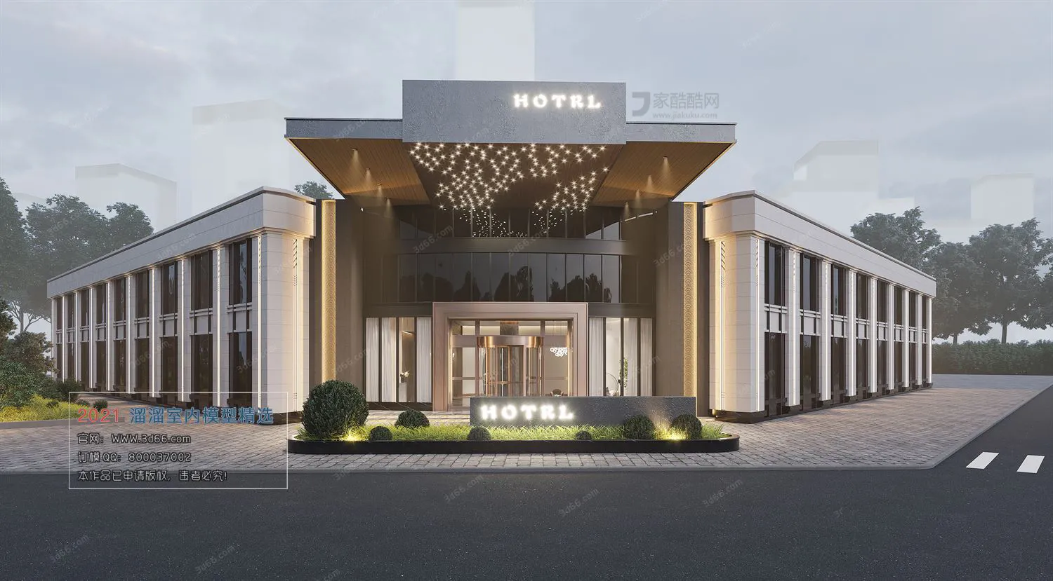 HOTEL, TEAHOUSE, CAFE – A002-Modern style-Corona model