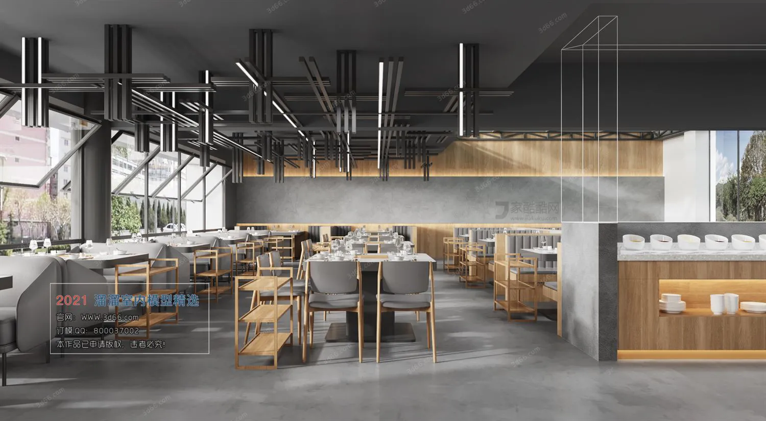 HOTEL, TEAHOUSE, CAFE – H001-Industrial style-Corona model