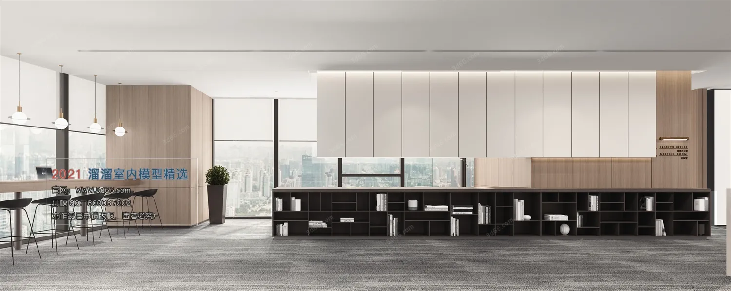 OFFICE, MEETING – A015-Modern style-Vray model