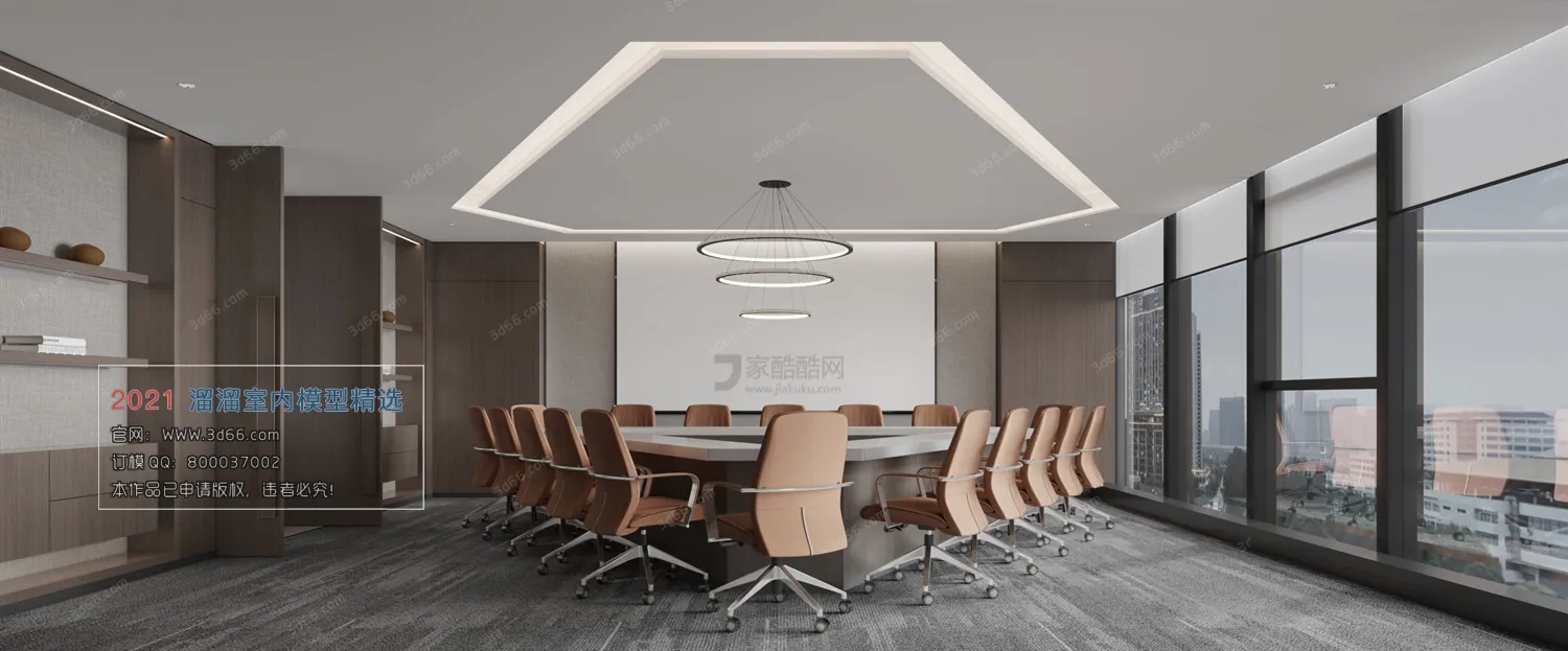 OFFICE, MEETING – A016-Modern style-Vray model