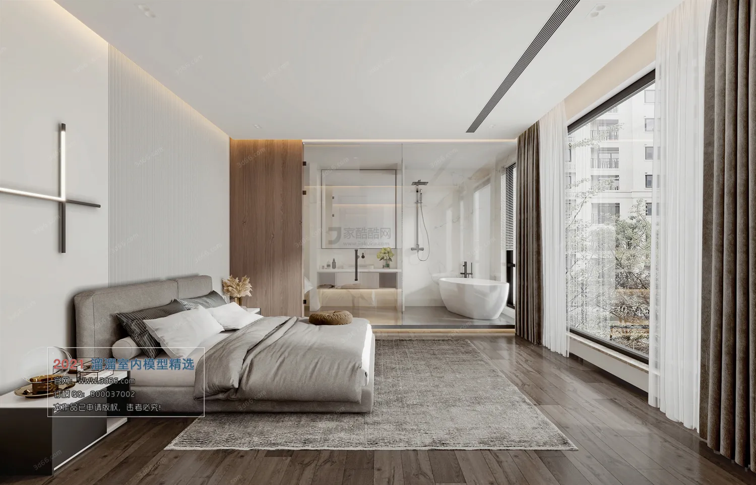 HOTEL SUITE – A002-Modern style-Vray model