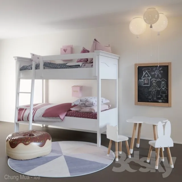 DECOR HELPER – KID – BED 3D MODELS – 131