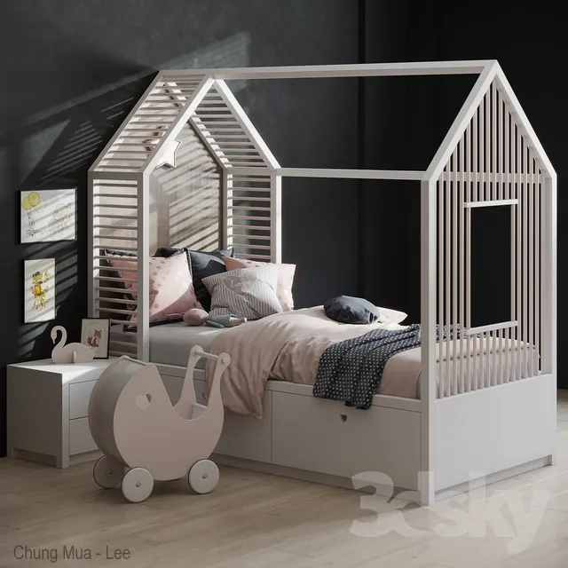 DECOR HELPER – KID – BED 3D MODELS – 80