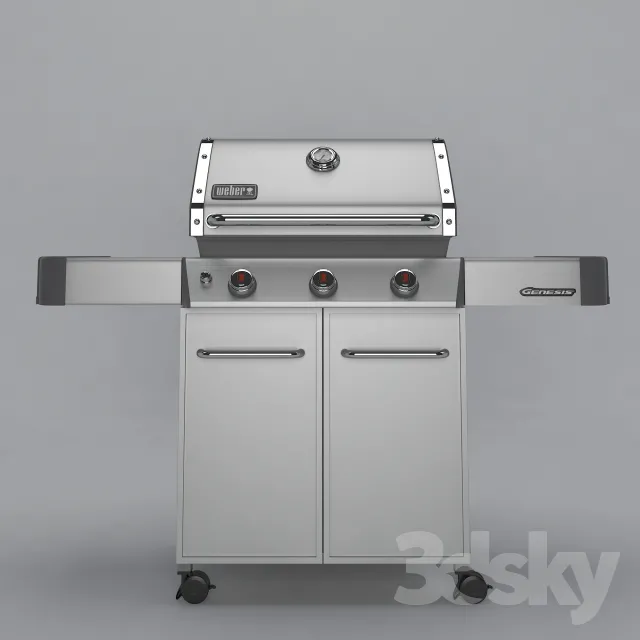 WEBER GENESIS GRILL 3DS Max - thumbnail 3
