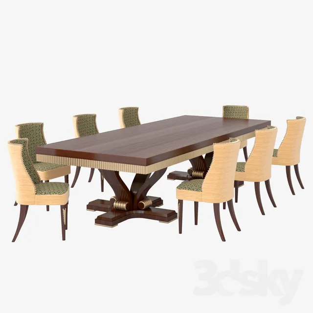 DECOR HELPER – KITCHEN – TABLE SET 3D MODELS – 109