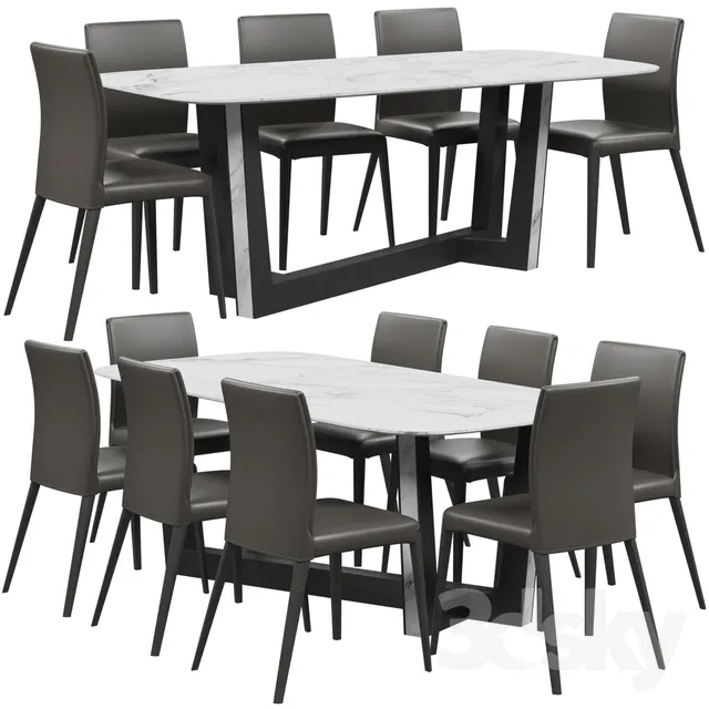 DECOR HELPER – KITCHEN – TABLE SET 3D MODELS – 118