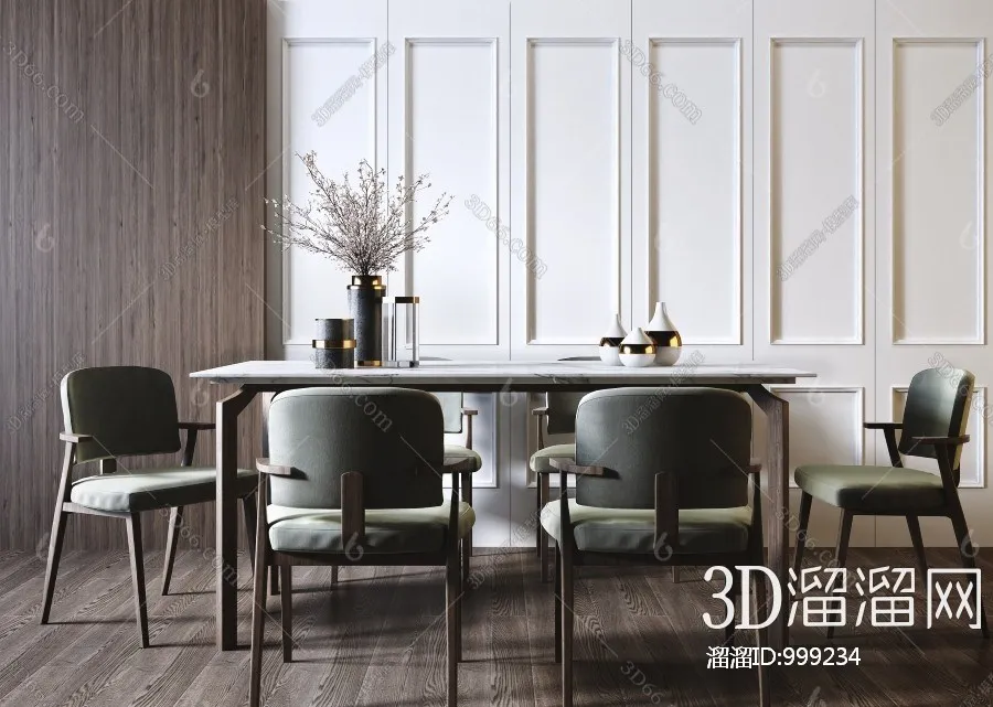 DECOR HELPER – KITCHEN – TABLE SET 3D MODELS – 201