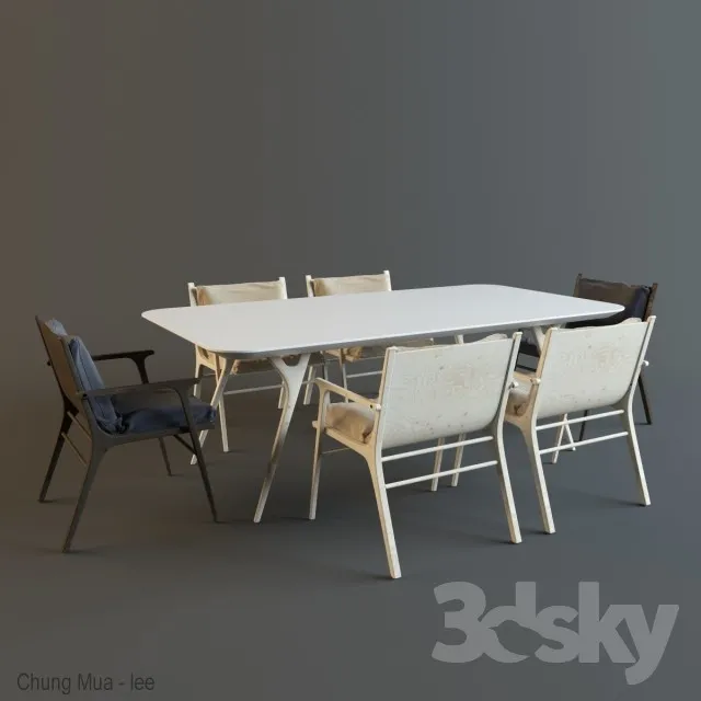 DECOR HELPER – KITCHEN – TABLE SET 3D MODELS – 218