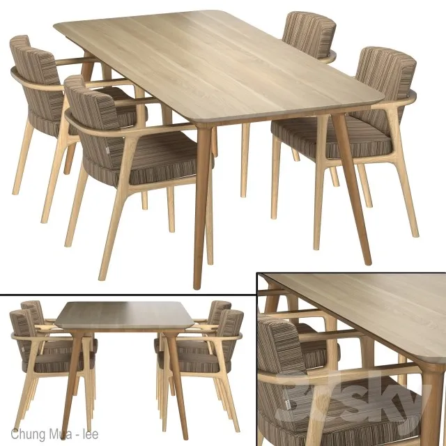 DECOR HELPER – KITCHEN – TABLE SET 3D MODELS – 379