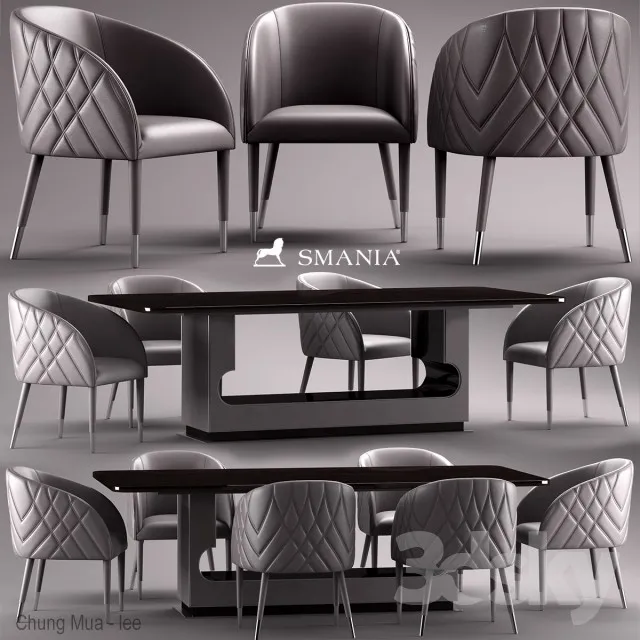 DECOR HELPER – KITCHEN – TABLE SET 3D MODELS – 418