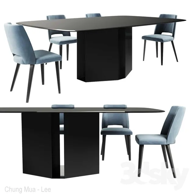 DECOR HELPER – KITCHEN – TABLE SET 3D MODELS – 440