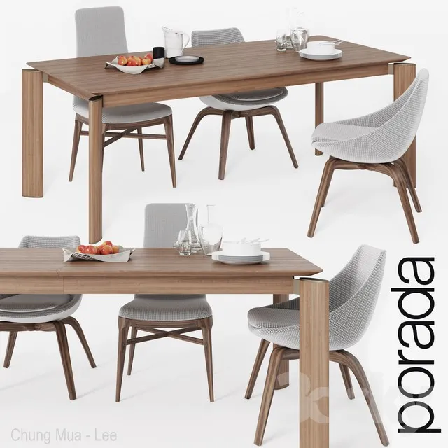 DECOR HELPER – KITCHEN – TABLE SET 3D MODELS – 58