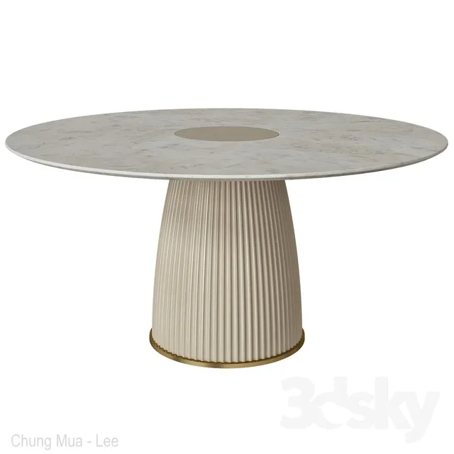 Dining table DIONE Paolo Castelli 3DS Max - thumbnail 3