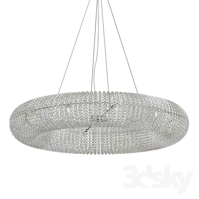 Crystal Halo Chandelier 41 3DS Max - thumbnail 3