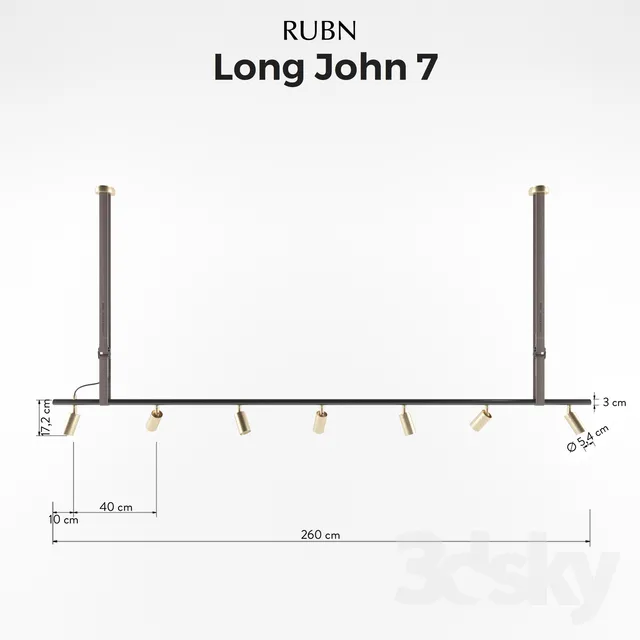 RUBN Long John 7 3DS Max - thumbnail 3