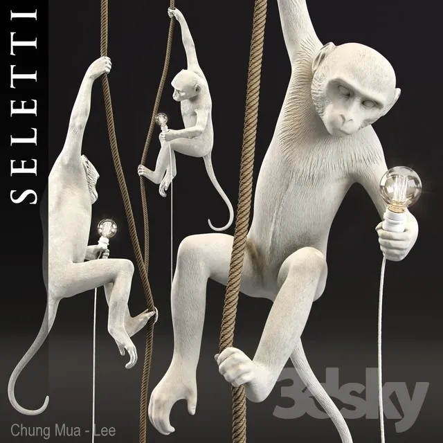 The Monkey Lamp Ceiling Version by Seletti 3DS Max - thumbnail 3