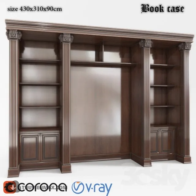 Bookcase (Bookcase) 3DS Max - thumbnail 3