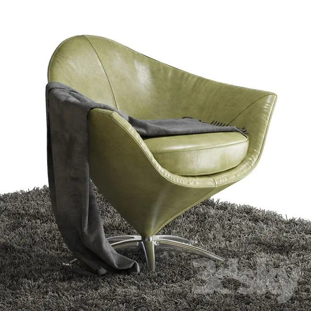 Prianera Tulipano armchair 3DS Max - thumbnail 3