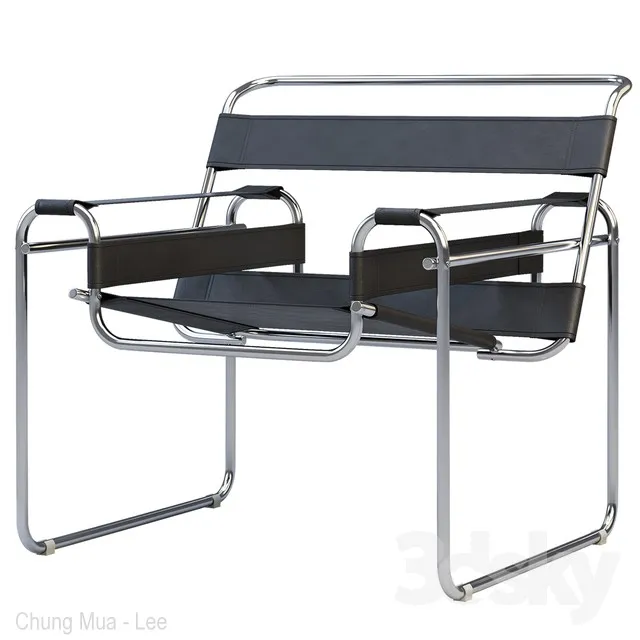 Wassily Chair by Marcel Breuer (4 colors) 3DS Max - thumbnail 3