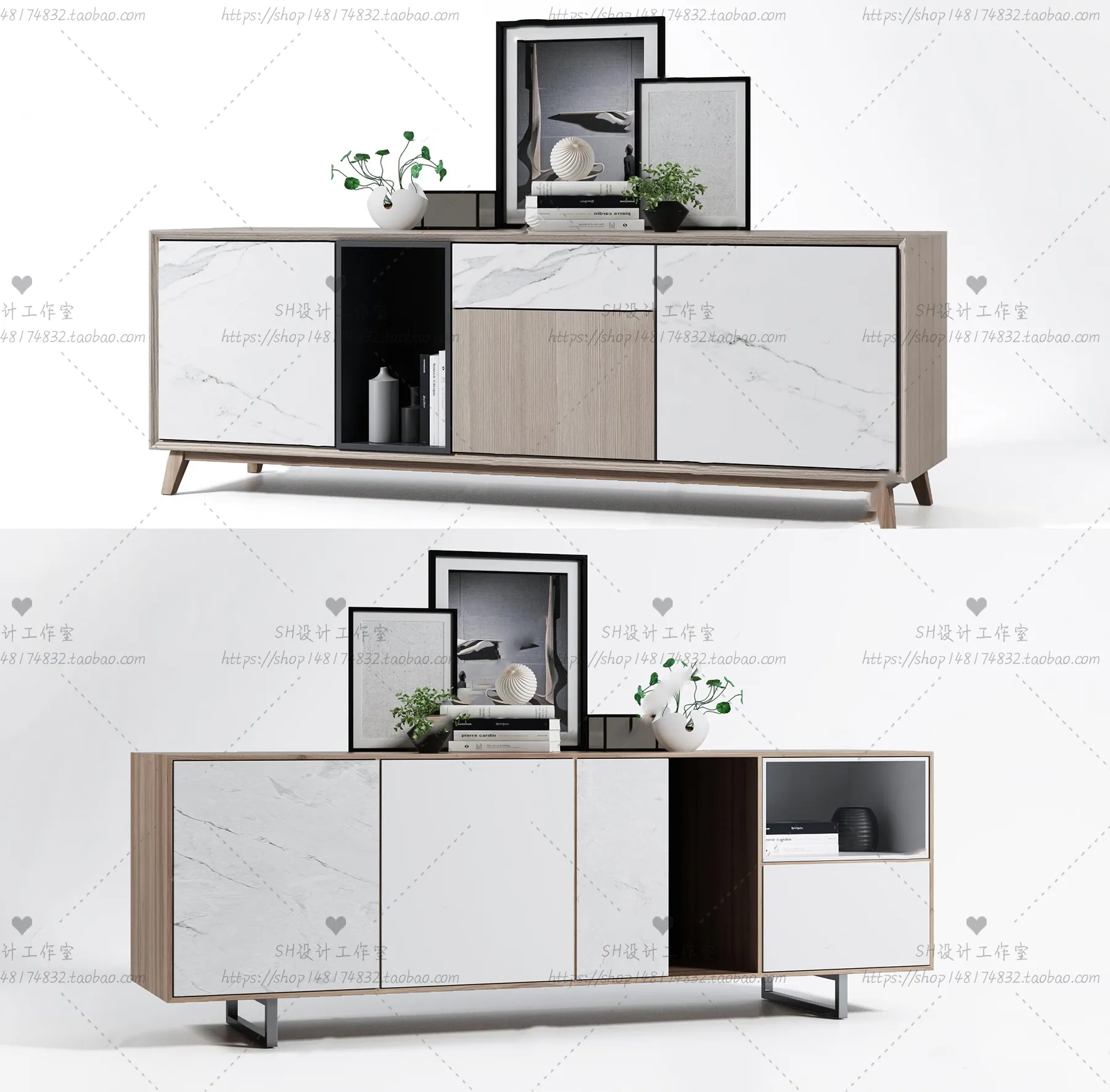 DECOR HELPER – LIVINGROOM – SIDEBOARD – A 3D MODELS – 7