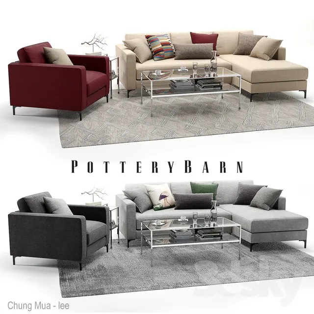 DECOR HELPER – LIVINGROOM – SOFA 3D MODELS – 285
