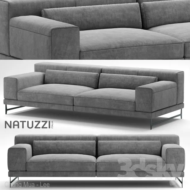 Sofa natuzzi ido 3DS Max - thumbnail 3