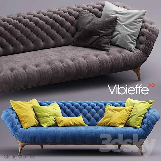 DECOR HELPER – LIVINGROOM – SOFA – LONG 3D MODELS – 131