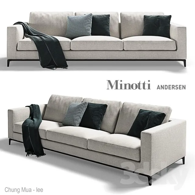 DECOR HELPER – LIVINGROOM – SOFA – LONG 3D MODELS – 205