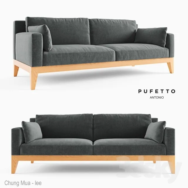 DECOR HELPER – LIVINGROOM – SOFA – LONG 3D MODELS – 214