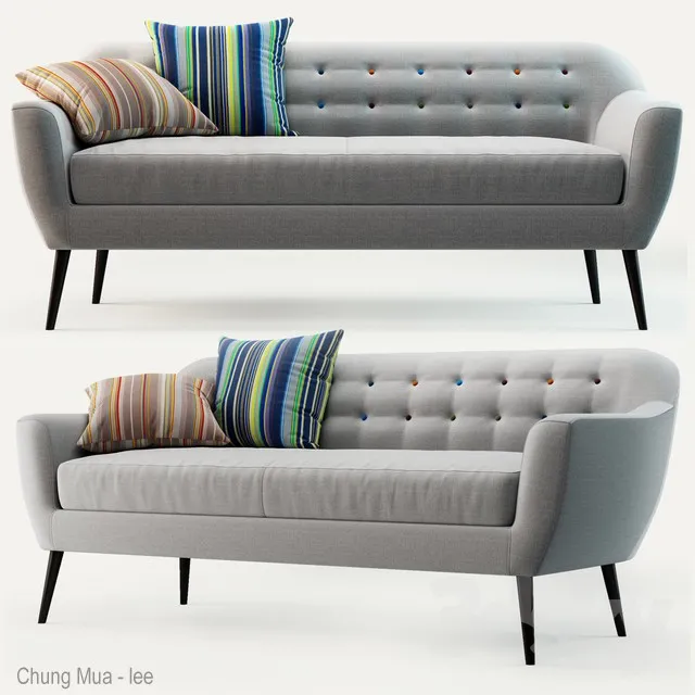 DECOR HELPER – LIVINGROOM – SOFA – LONG 3D MODELS – 329