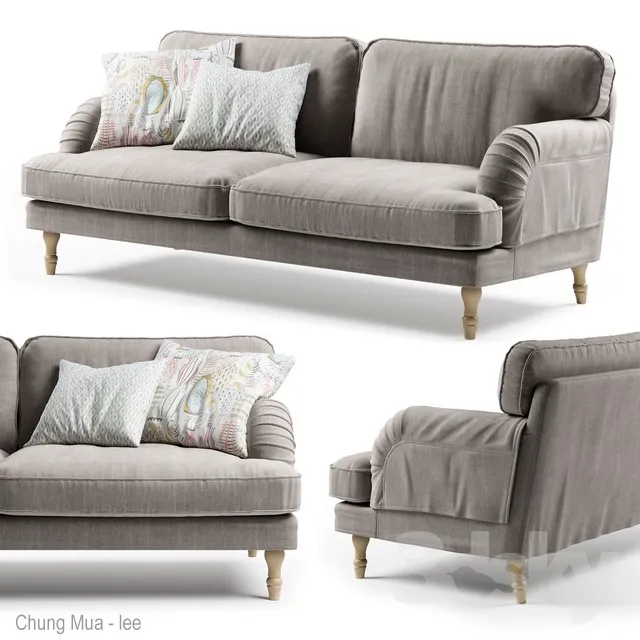 DECOR HELPER – LIVINGROOM – SOFA – LONG 3D MODELS – 407