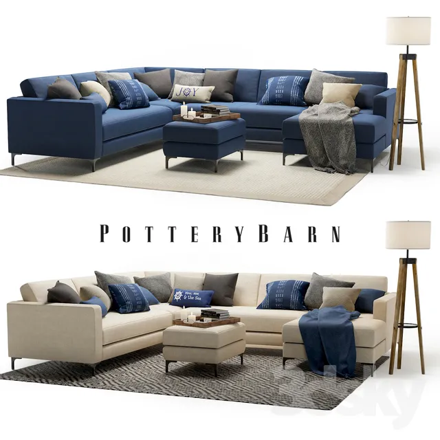 Pottery Barn Jake set 2 3DS Max - thumbnail 3