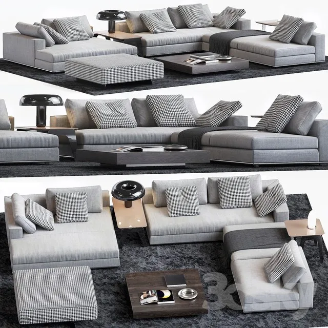 DECOR HELPER – LIVINGROOM – SOFA – SECTIONAL 3D MODELS – 78