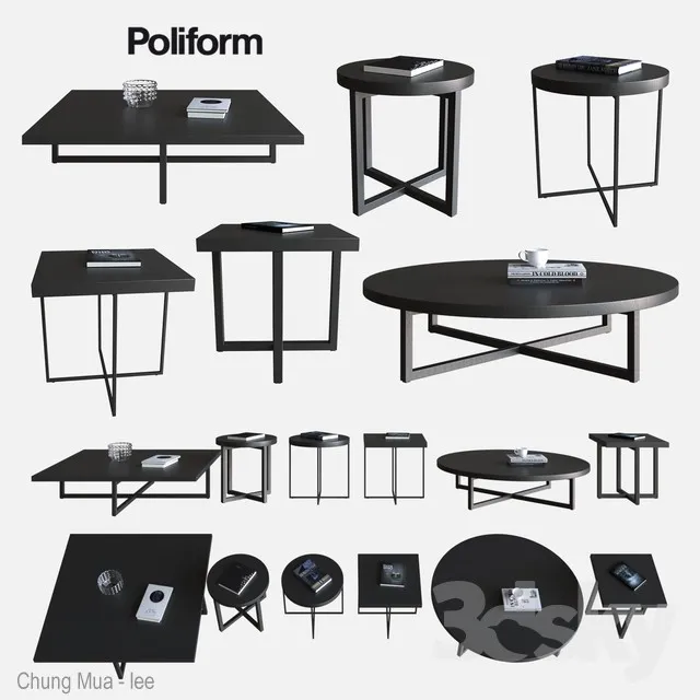 DECOR HELPER – LIVINGROOM – TEA TABLE 3D MODELS – 171