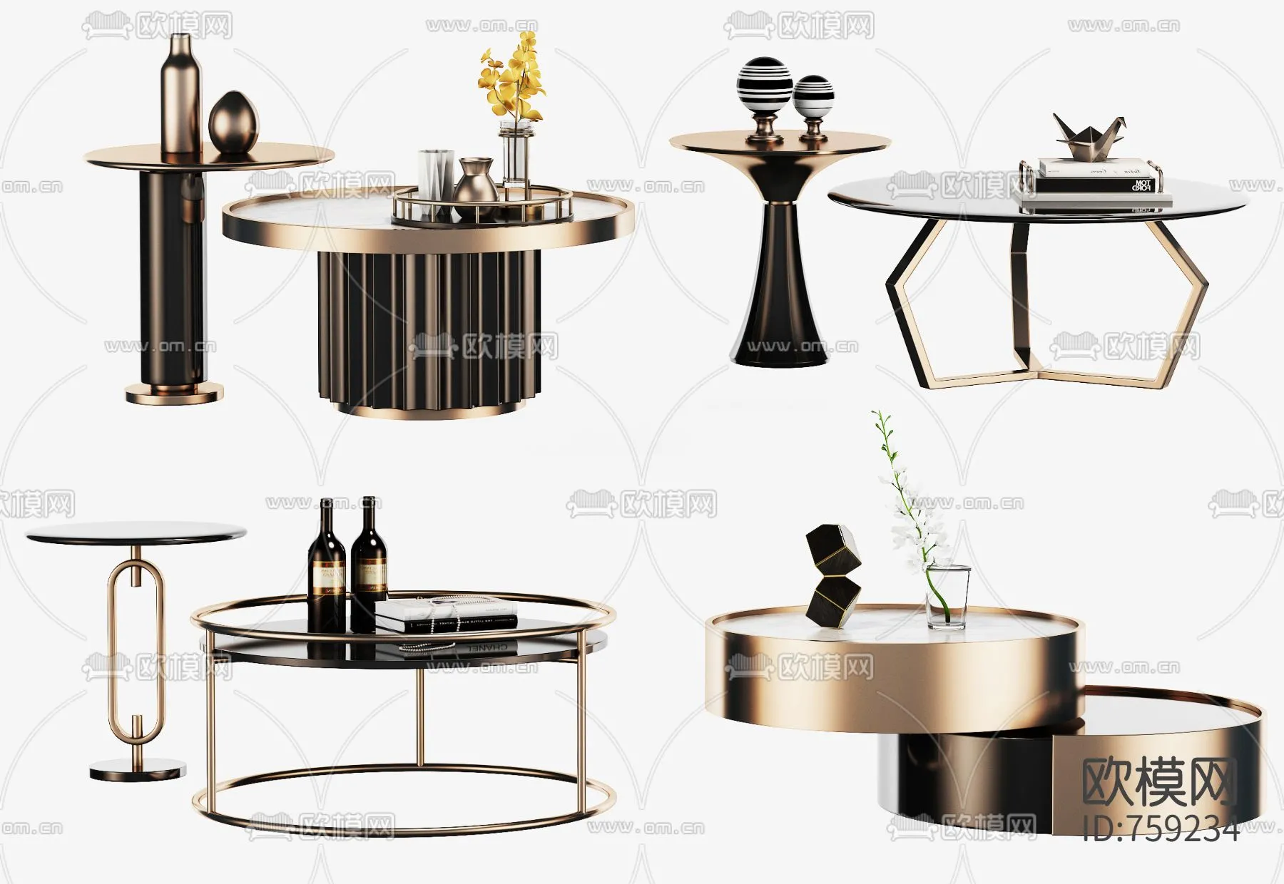 DECOR HELPER – LIVINGROOM – TEA TABLE 3D MODELS – 59